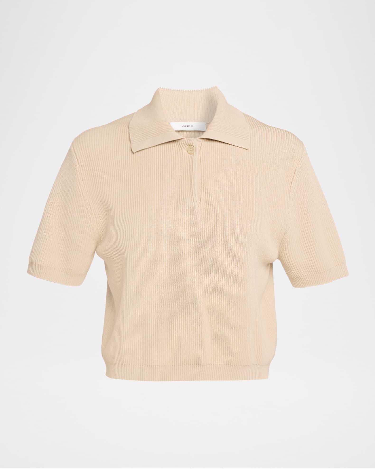 Ribbed Polo Top Product Image