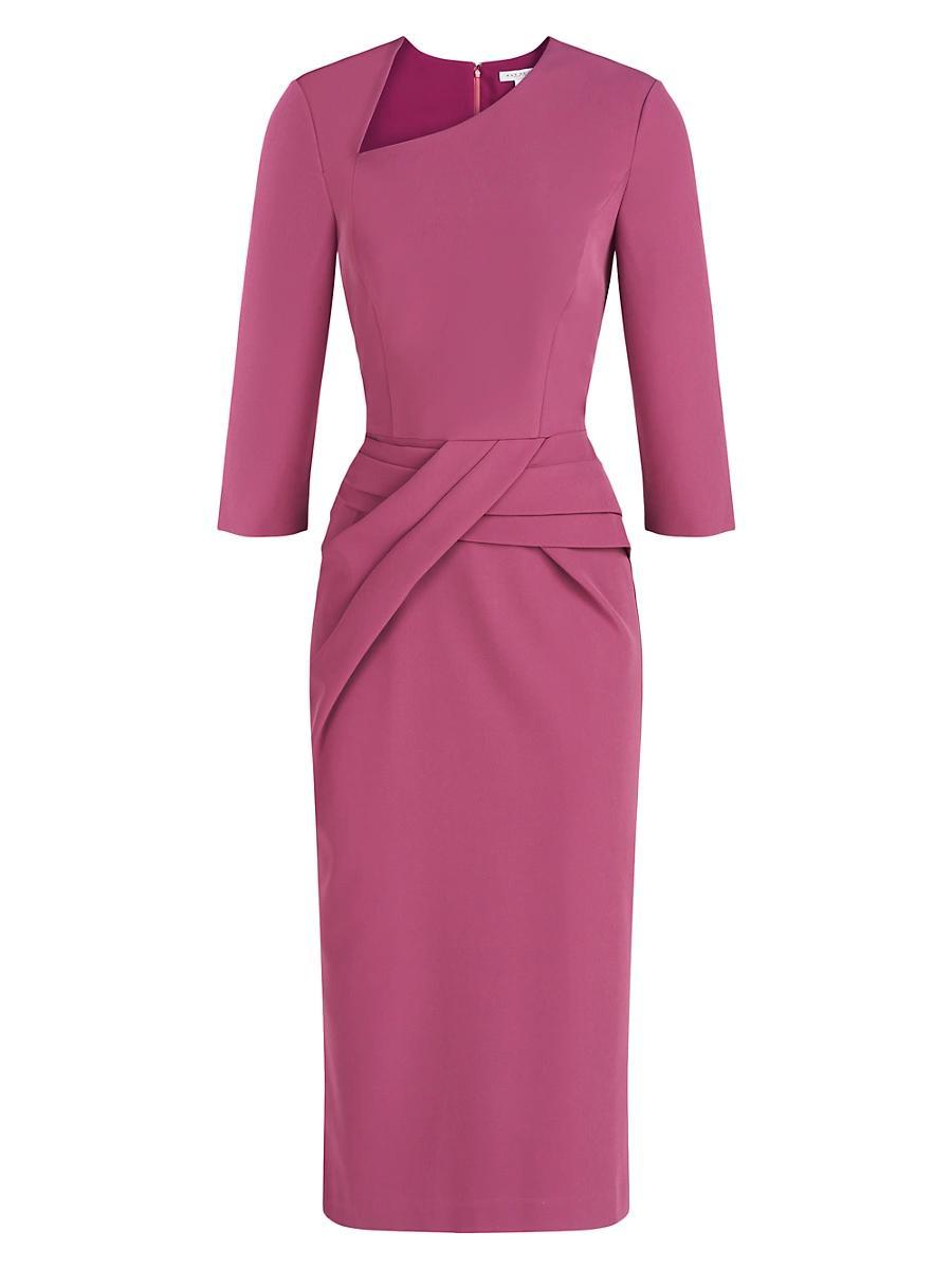 Womens Alexa Pleated Midi-Dress Product Image