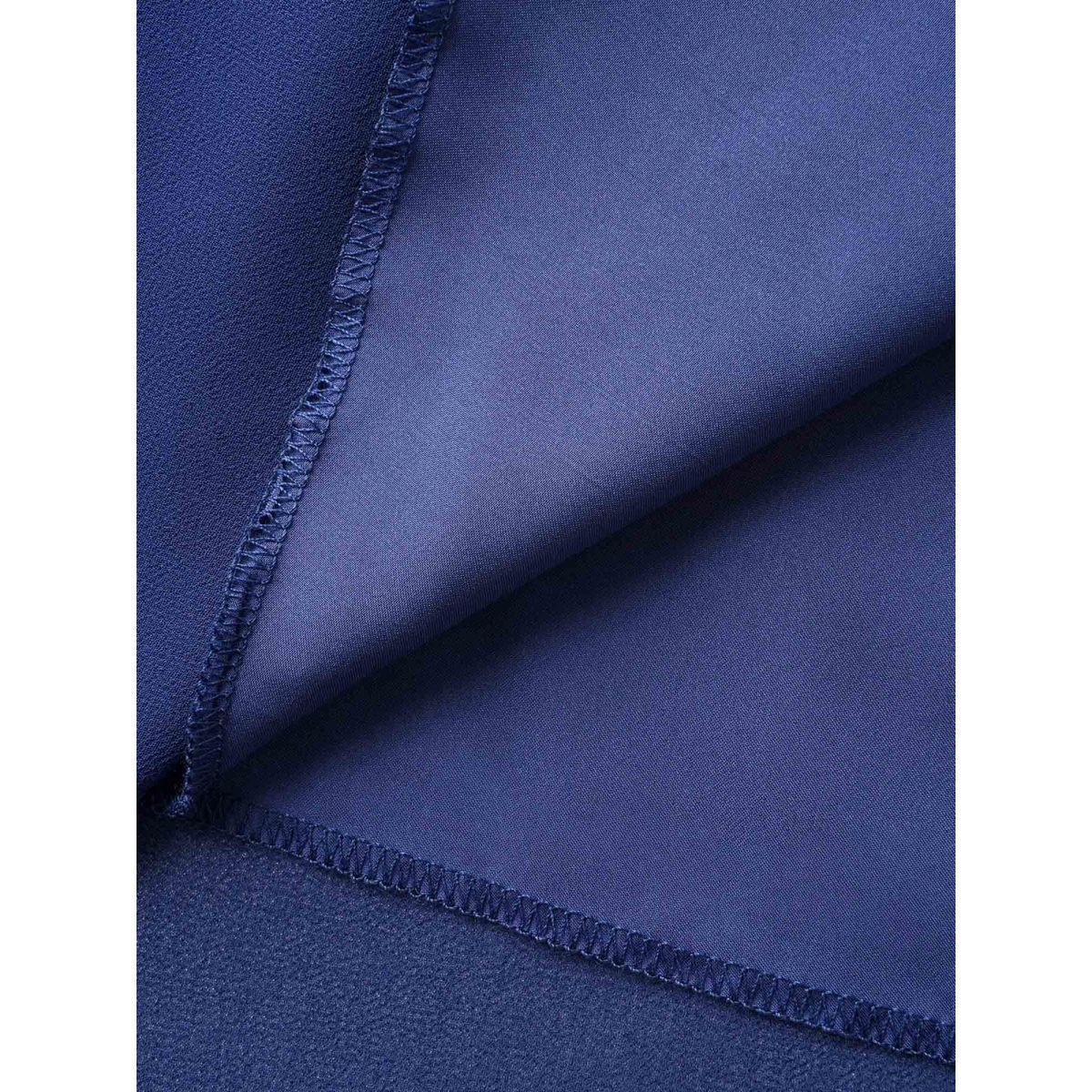 Plus Size Lace Corset Flared Hem Midi Dress Indigo Women Heart neckline Sleeveless Curvy BloomChic 14-16/1X Product Image