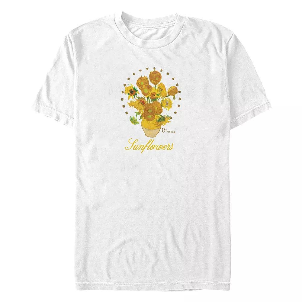 Big & Tall Vincent Van Gogh Sunflowers Poster Graphic Tee, Men's,  Product Image