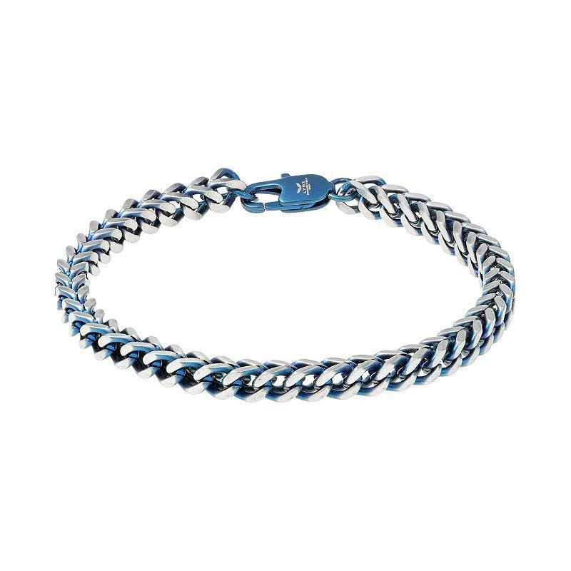 Mens LYNX Blue Ion Foxtail Chain Bracelet Product Image