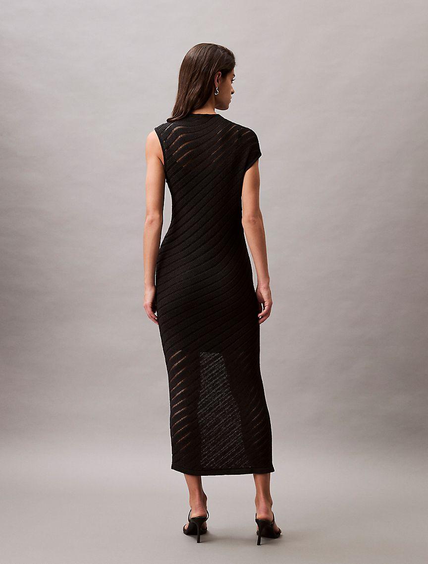 Sweater Stitch Midi Dress Product Image