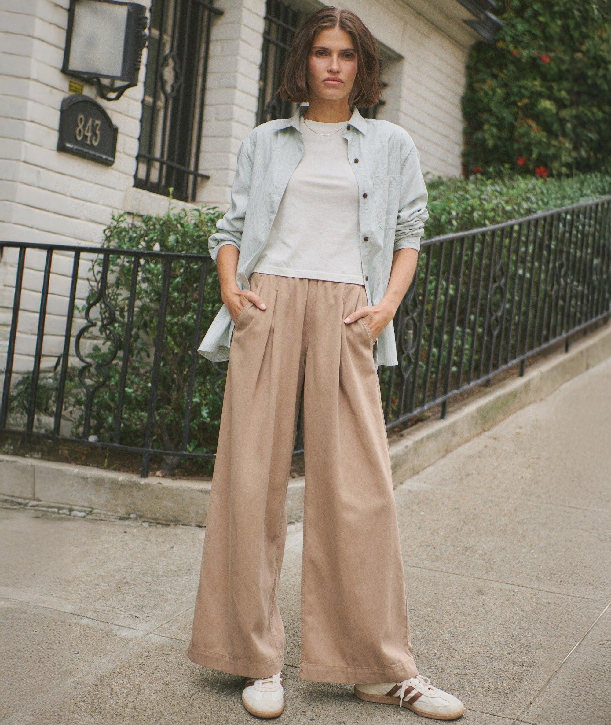 Allison Pleated Wide Leg Trouser Product Image