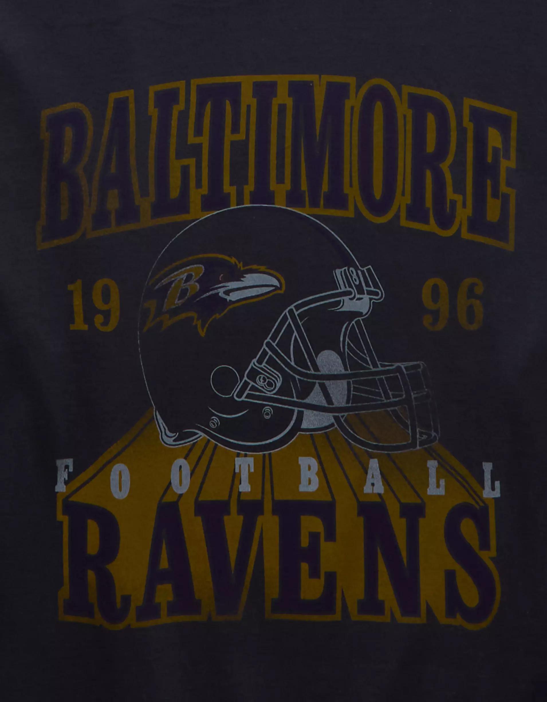 AE Boxy NFL Baltimore Ravens Graphic T-Shirt Product Image