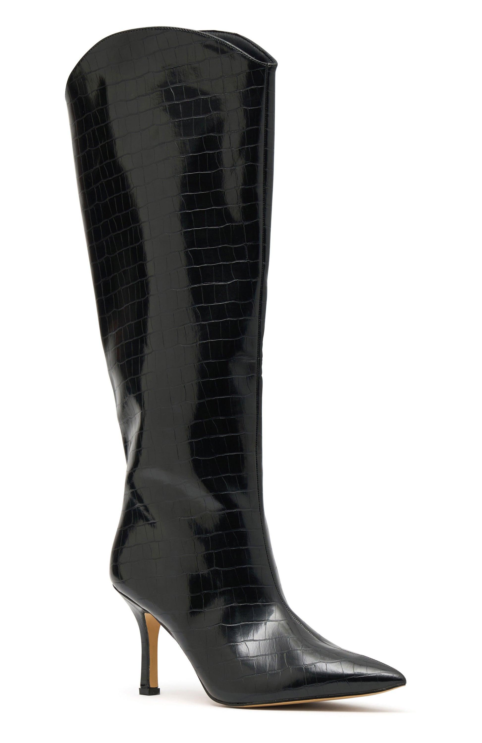 Blake Knee High Boots Black Product Image