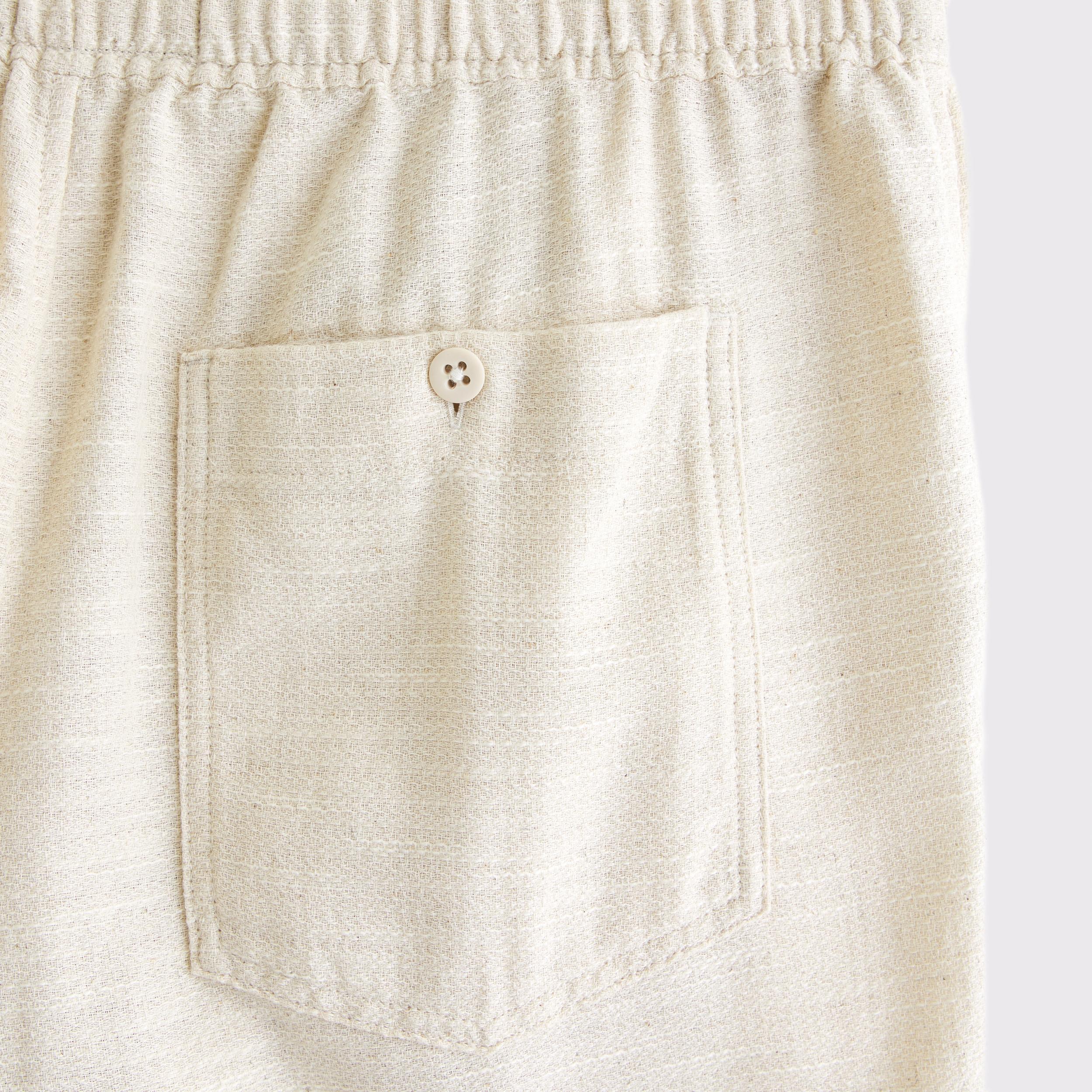 Baggy Cotton Texture Pull-On Pant Product Image