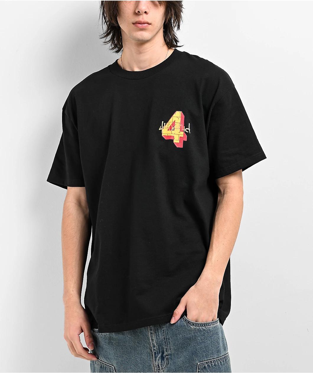 4Hunnid Brick Taggin Black T-Shirt Product Image