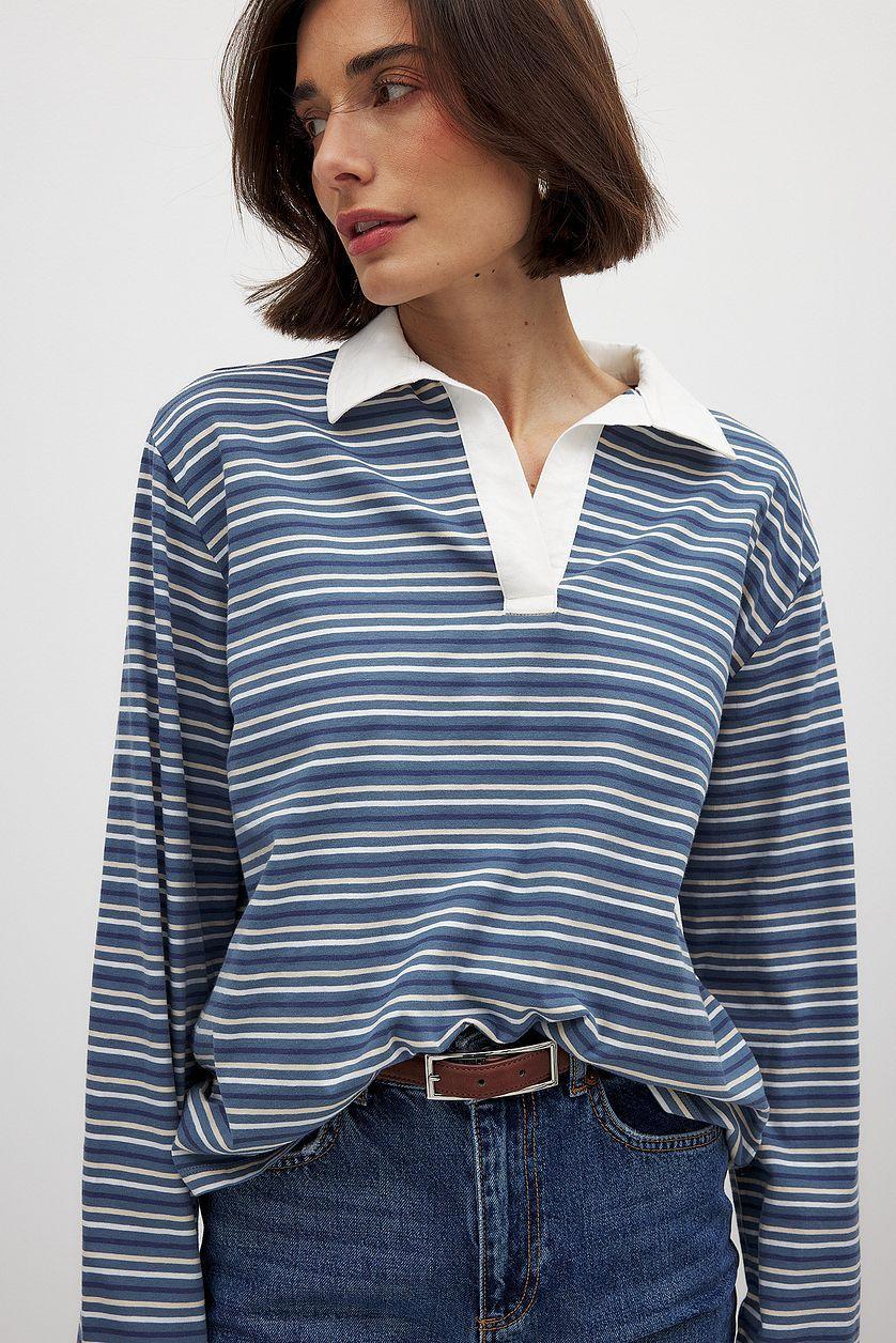 Long Sleeve Polo Shirt Product Image