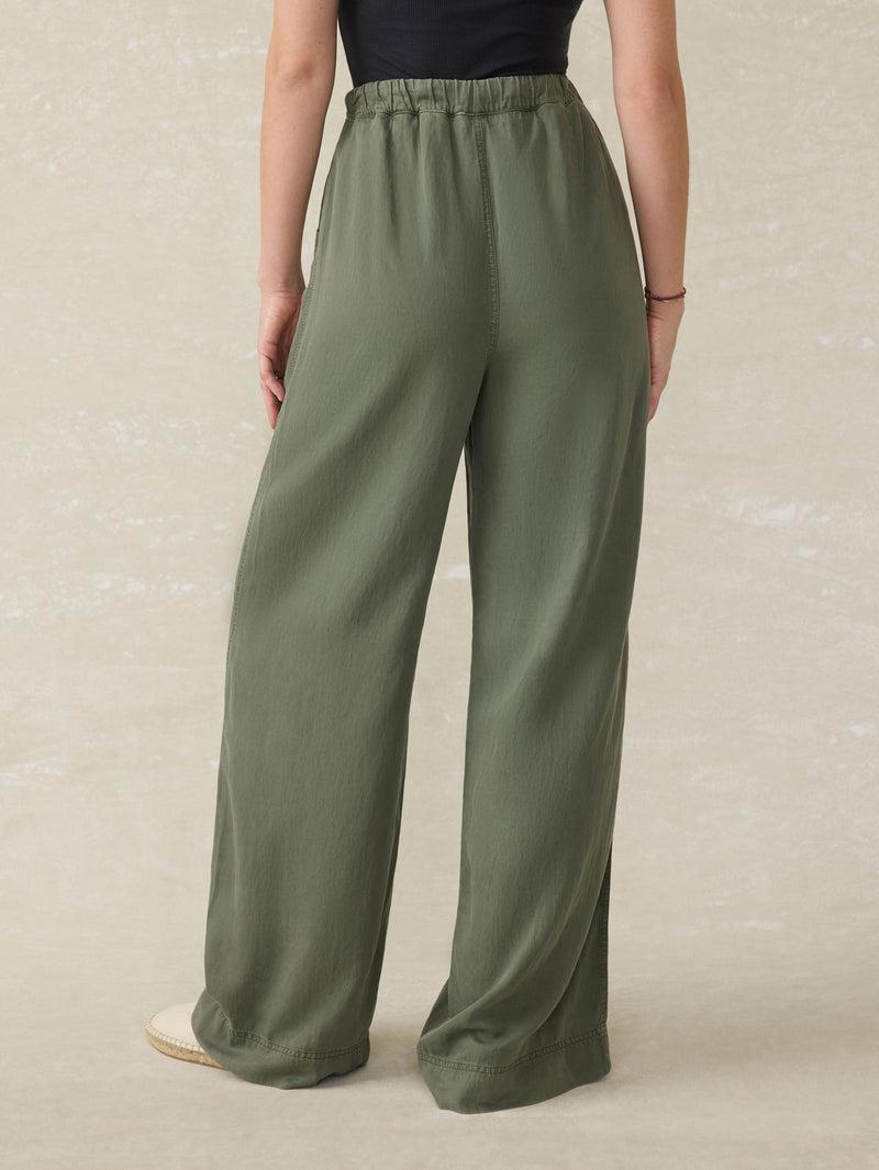 Topanga Drape Pant - Thyme Product Image