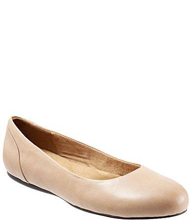 SoftWalk Sonoma Leather Ballet Flats Product Image