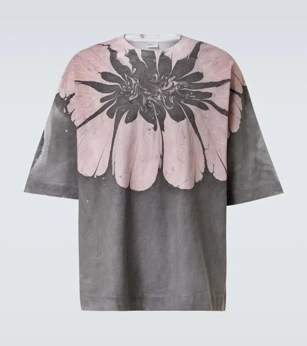 DRIES VAN NOTEN Cotton Jersey T-shirt In Multicolor Product Image