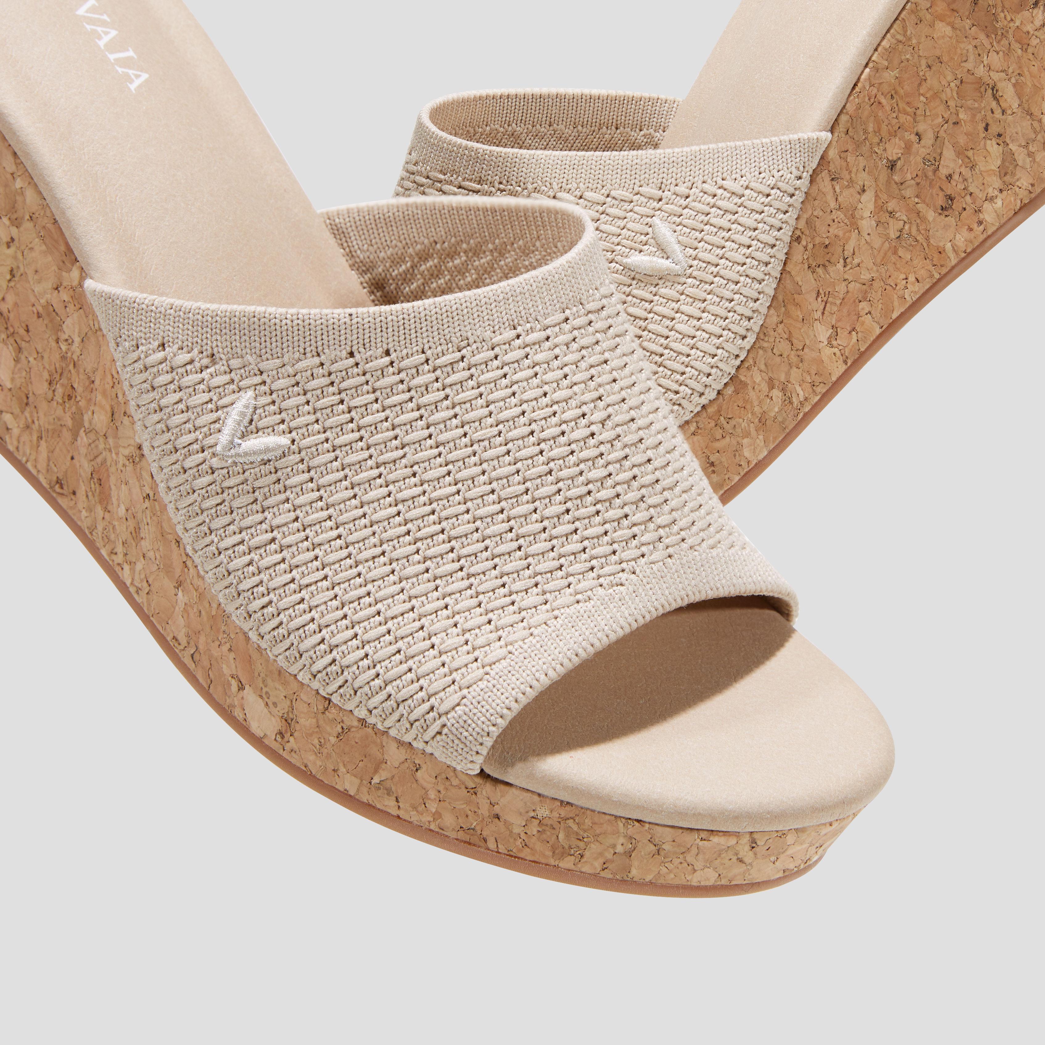 Round-Toe Wedge Sandal (Stacey) Product Image