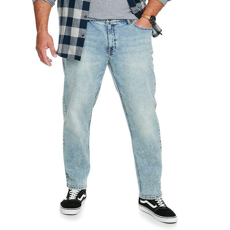 Big & Tall Sonoma Goods For Life® Straight-Leg Flexwear Jeans, Men's, Size: 44X30, Medium Blue Product Image