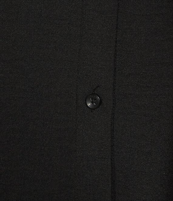 DKNY by Donna Karan Collared Neckline Long Roll Tab Sleeve Button Down Shirt Product Image