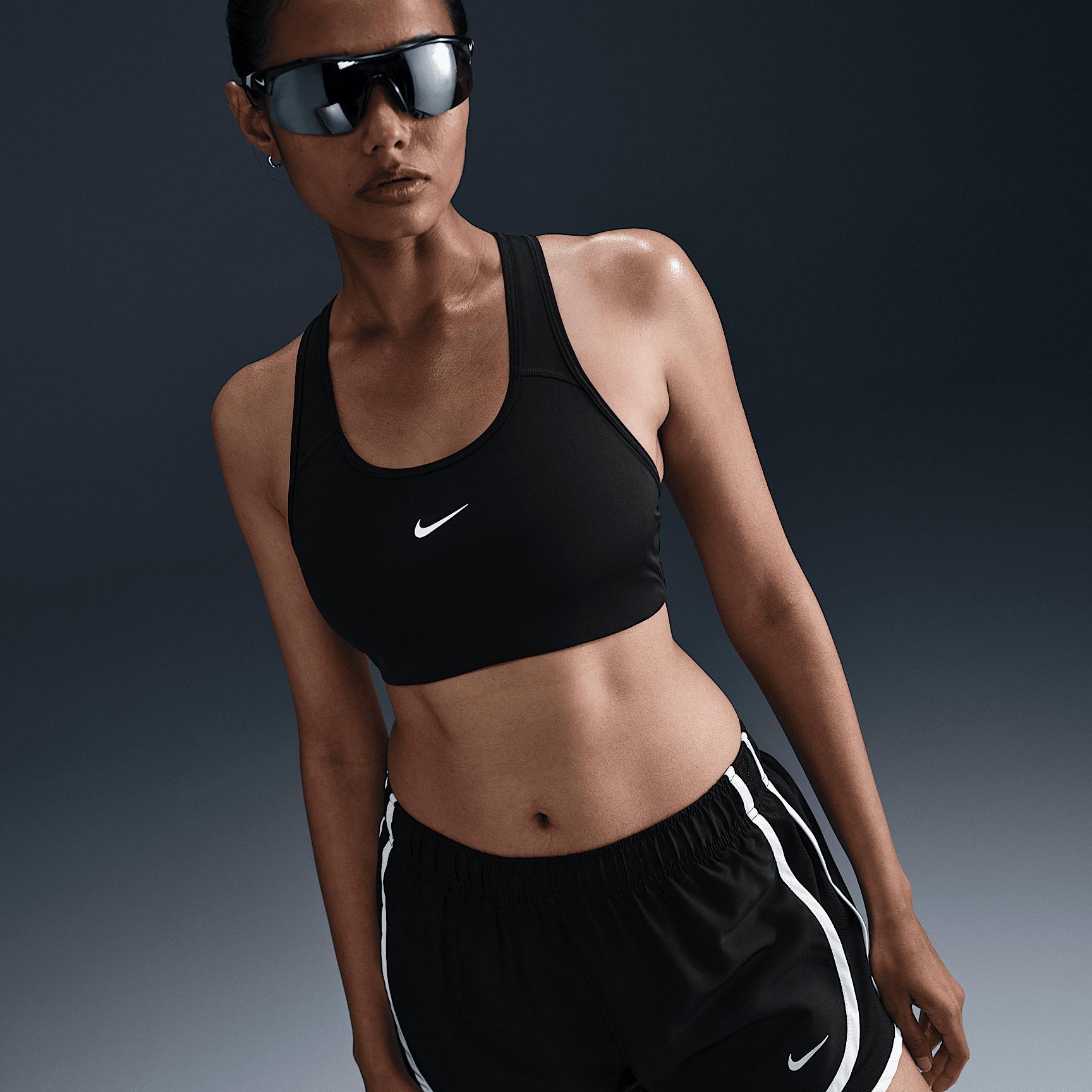 Nike Womens Tempo Dri-FIT Mid-Rise Brief-Lined Running Shorts | HM6096-010 Product Image