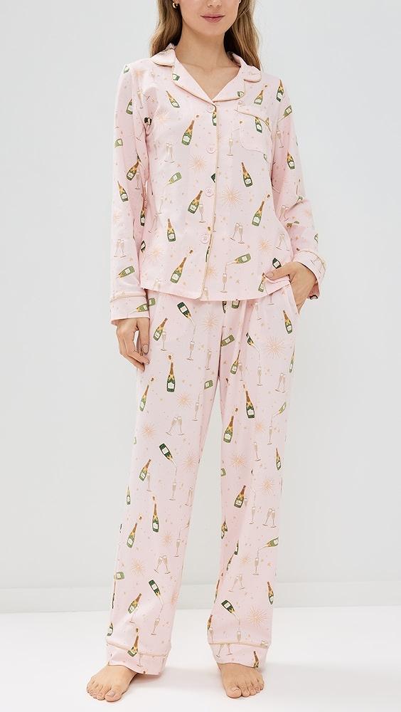 BedHead PJs Cotton Knit Long Sleeve Long Pj Set | Shopbop Product Image