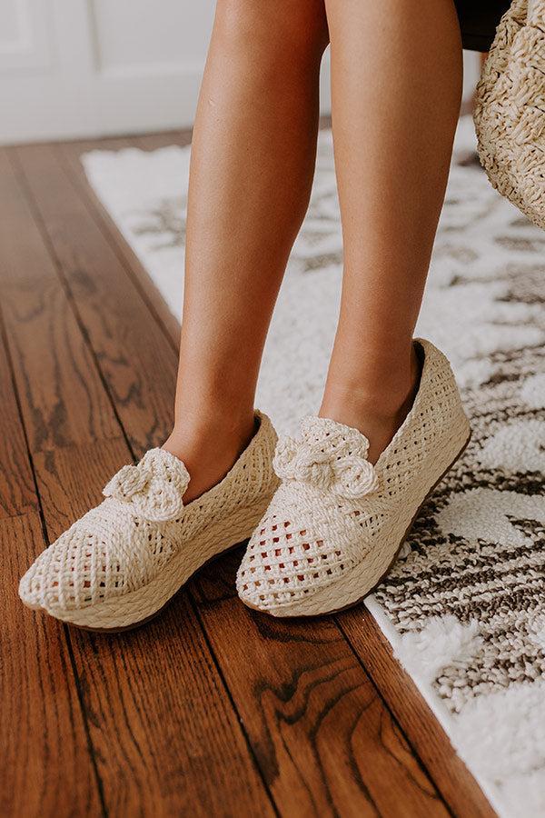 The Kayla Raffia Woven Platform Loafer Product Image
