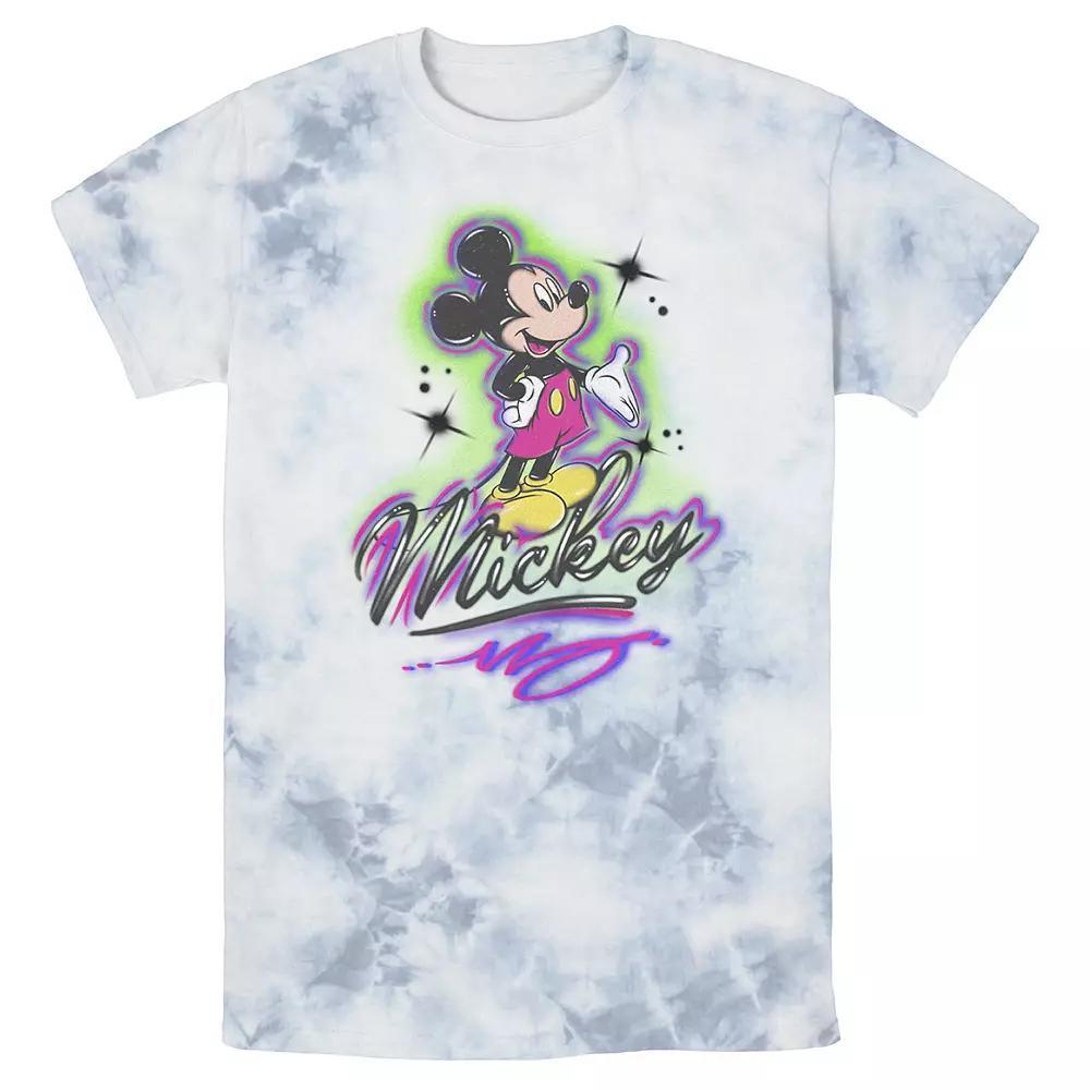 Men's Disney Mickey And Friends Mickey Mouse Airbrush Portrait Wash Tee,  Product Image