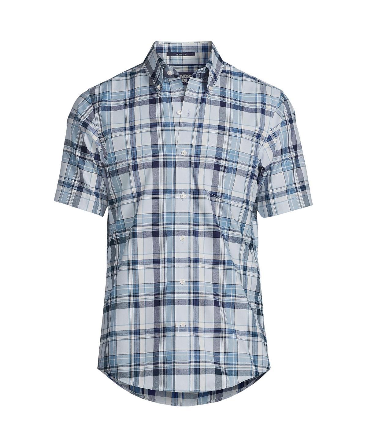 Mens Lands End Traditional-Fit No-Iron Button-Down Sport Shirt Product Image