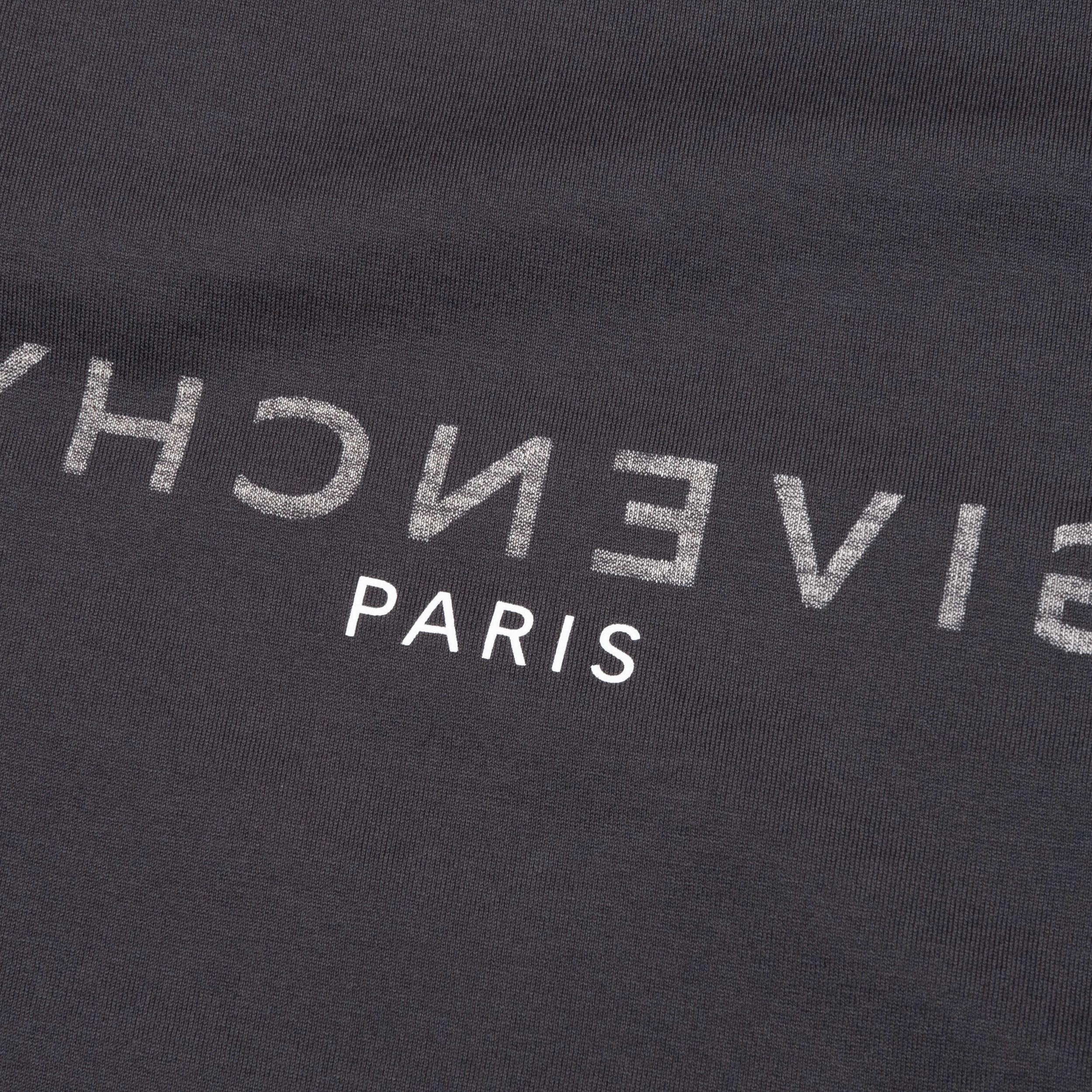 Slim Fit Reverse Print T-Shirt - Charcoal Male Product Image