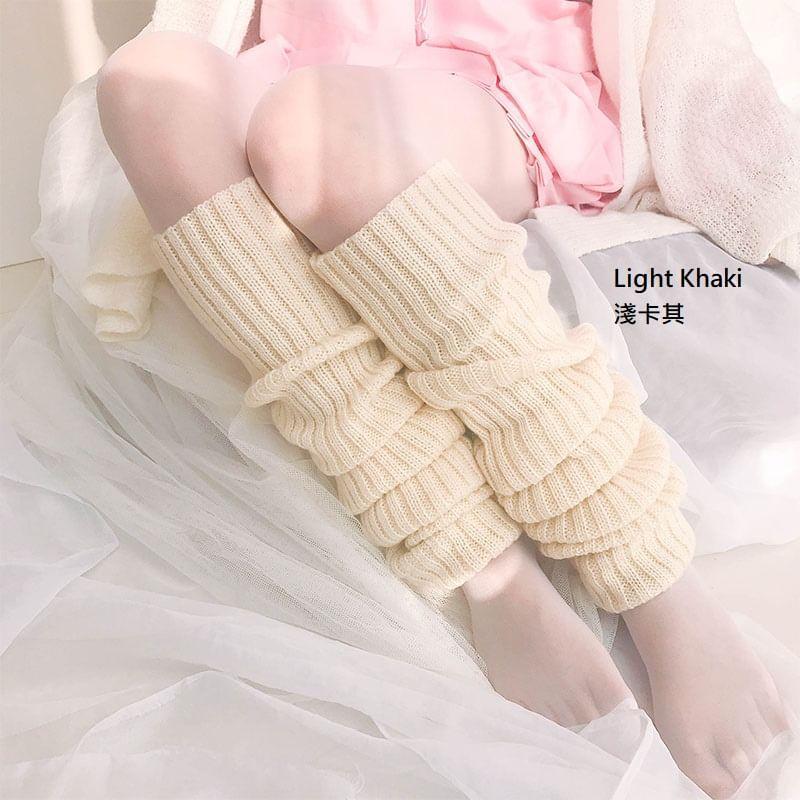 Ribbed Knit Leg Warmers Product Image