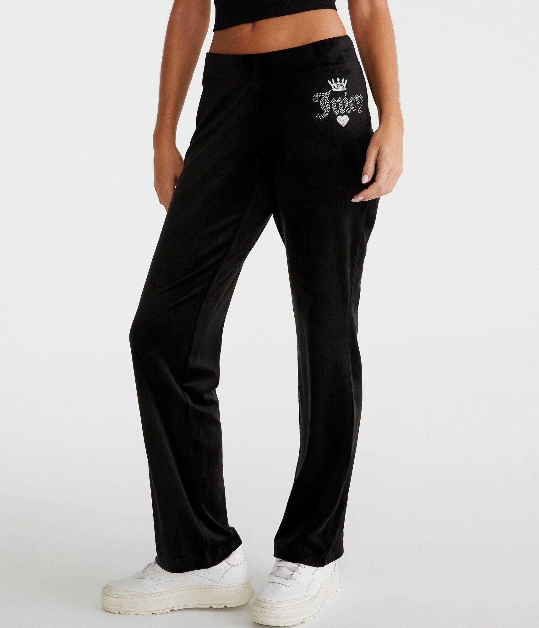 Juicy Couture Bling Velour Track Pants Product Image