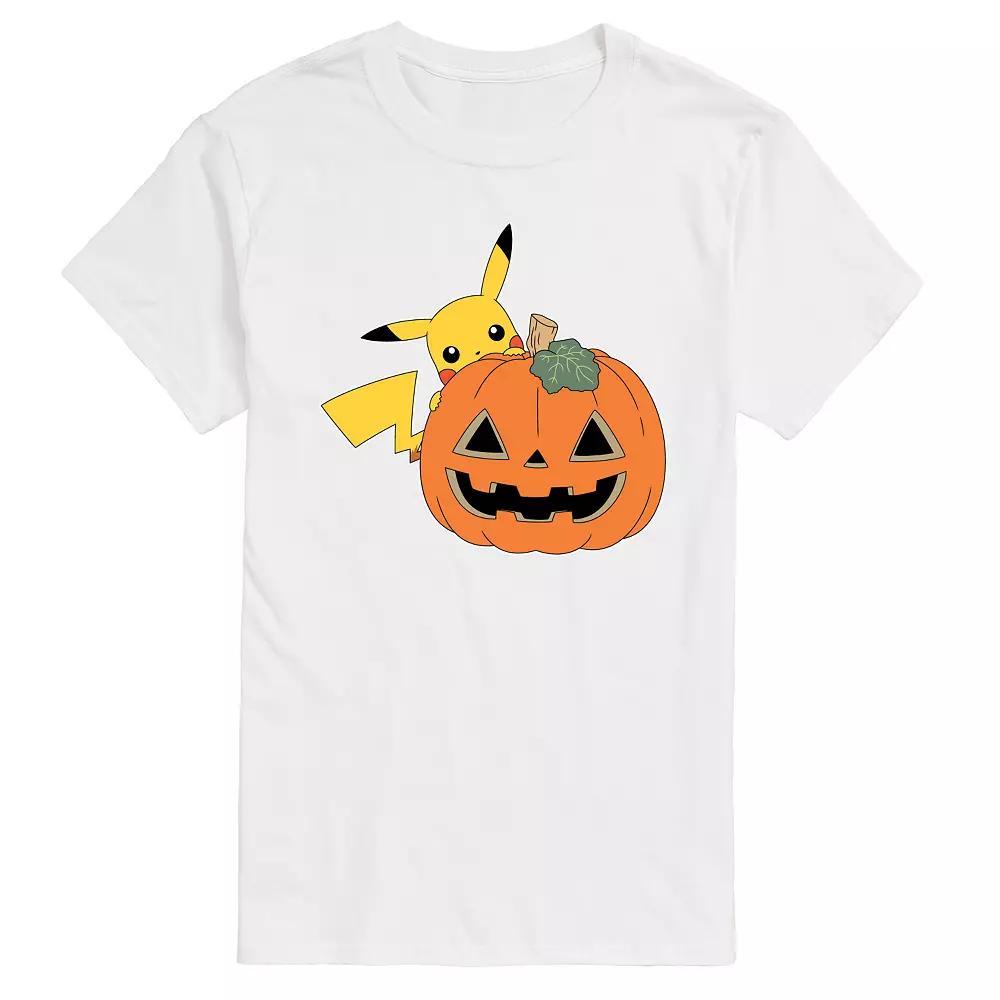 Big & Tall Pokemon Pika Pumpkin Tee, Men's,  Product Image