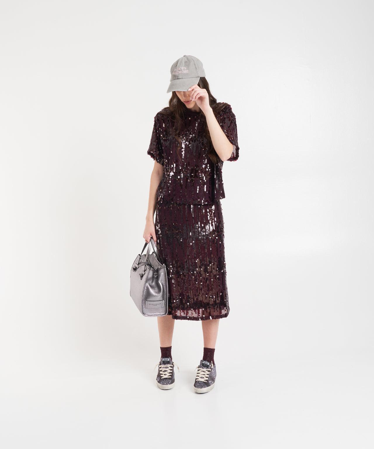 Grained leather hand bag Product Image