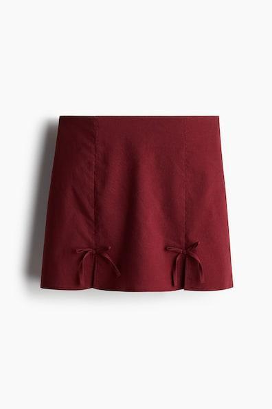 Bow-Detail Mini Skirt Product Image