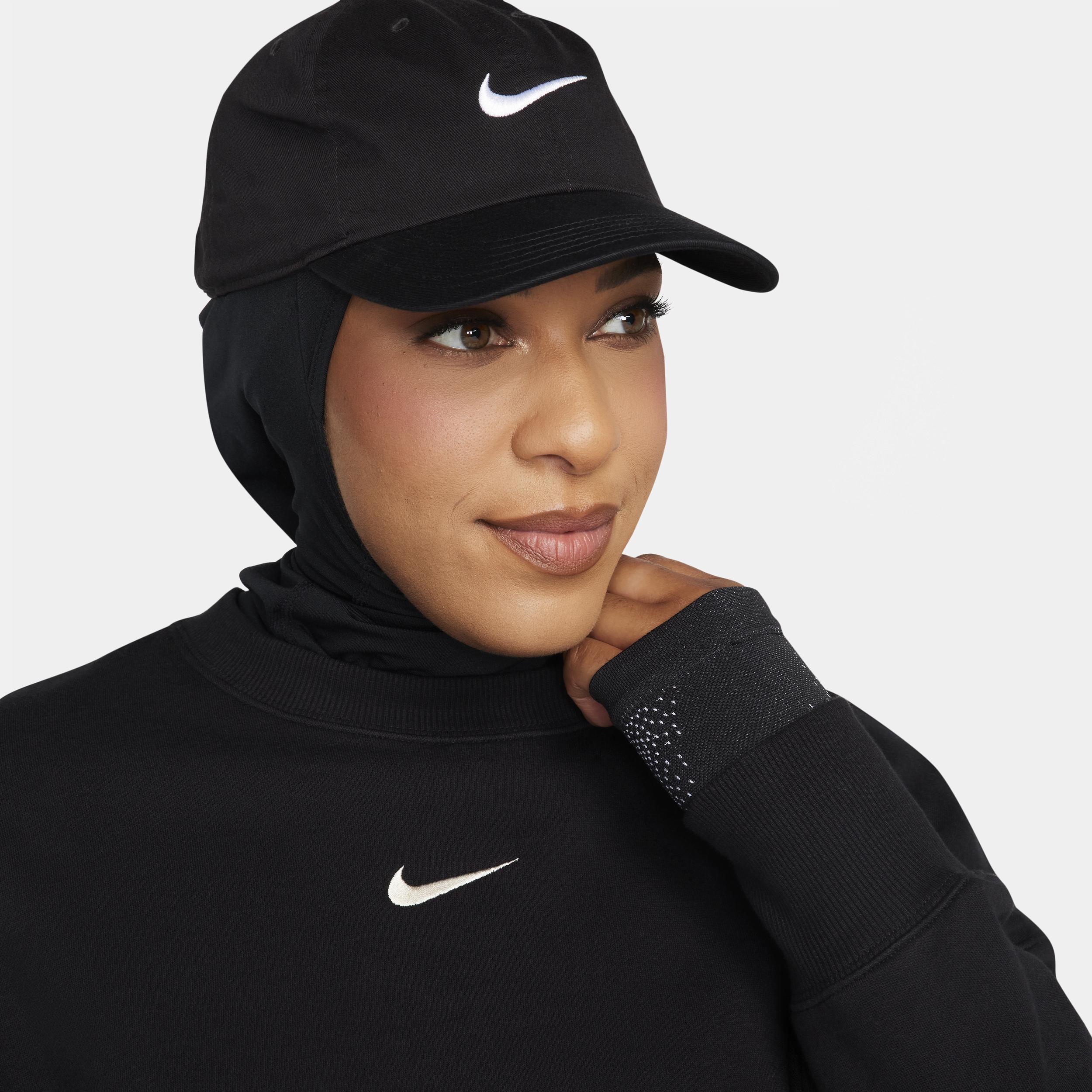 Nike Phoenix Fleece oversized sweatshirt in black  Product Image