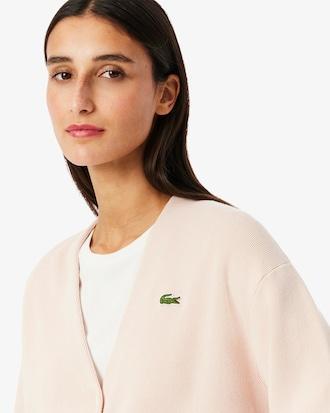 V Neck Cotton Cardigan Product Image