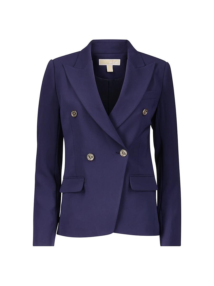 Womens Double-Breasted Crepe Blazer Product Image