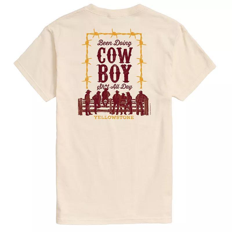 Mens Yellowstone Been Doing Cowboy Graphic Tee Product Image