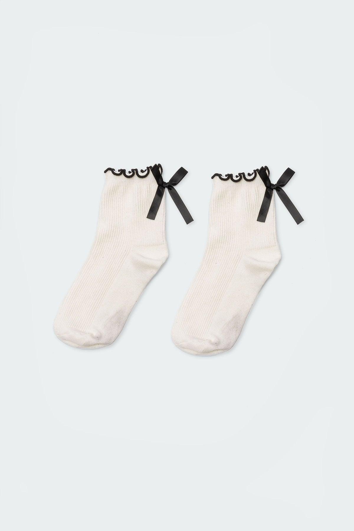 Frill & Bow Socks Product Image