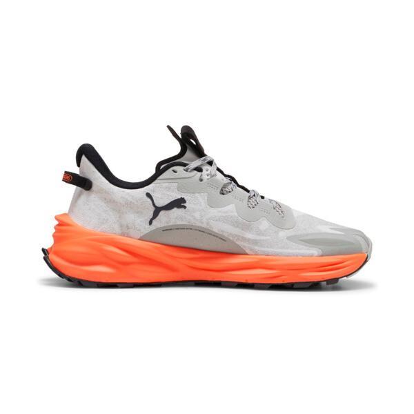 PUMA SEASONS Fast-Trac NITROâ¢ 3 Men's Trail Running Shoes in Smokey Grey/Flame Flicker/Black Product Image