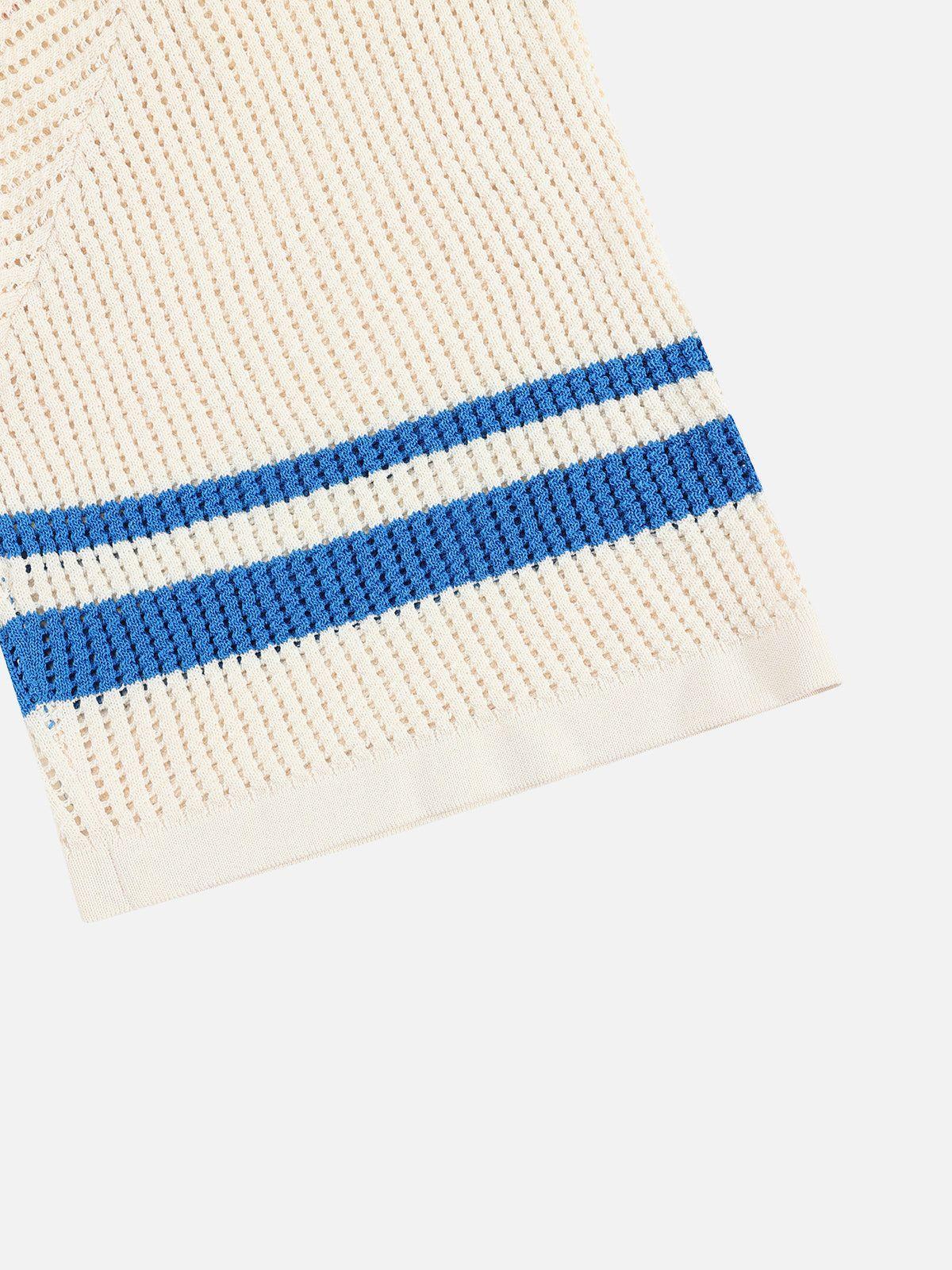 Aelfric Eden 77 Mesh V-Neck Knit Product Image