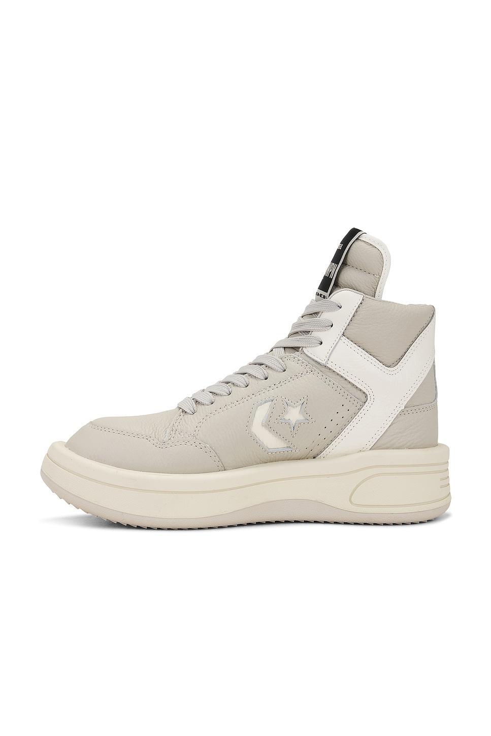 X Converse Turbopwn in Oyster And White DRKSHDW by Rick Owens Product Image