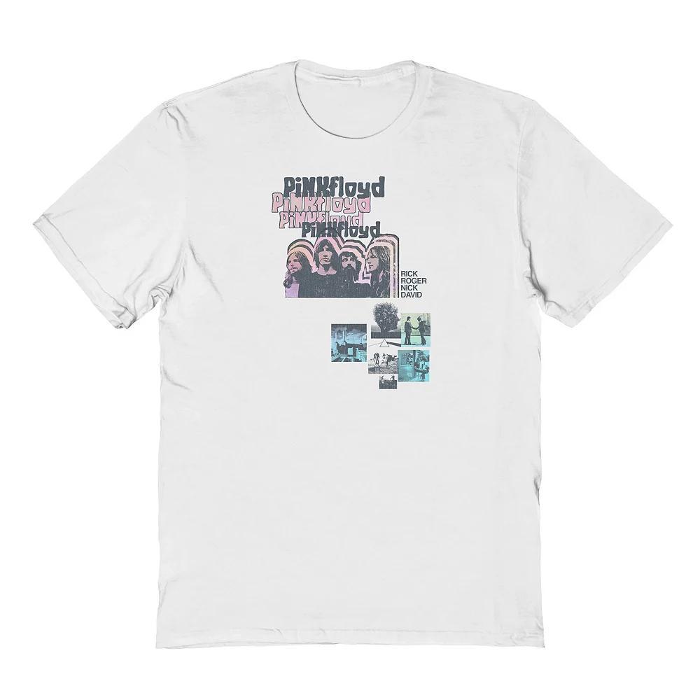 Men's Pink Floyd Pastel Gradient Graphic Tee, Size: XL, White Product Image