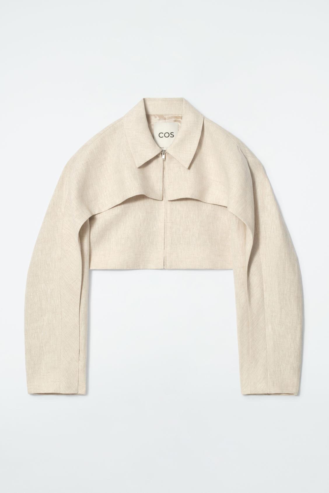 CROPPED LINEN JACKET Product Image