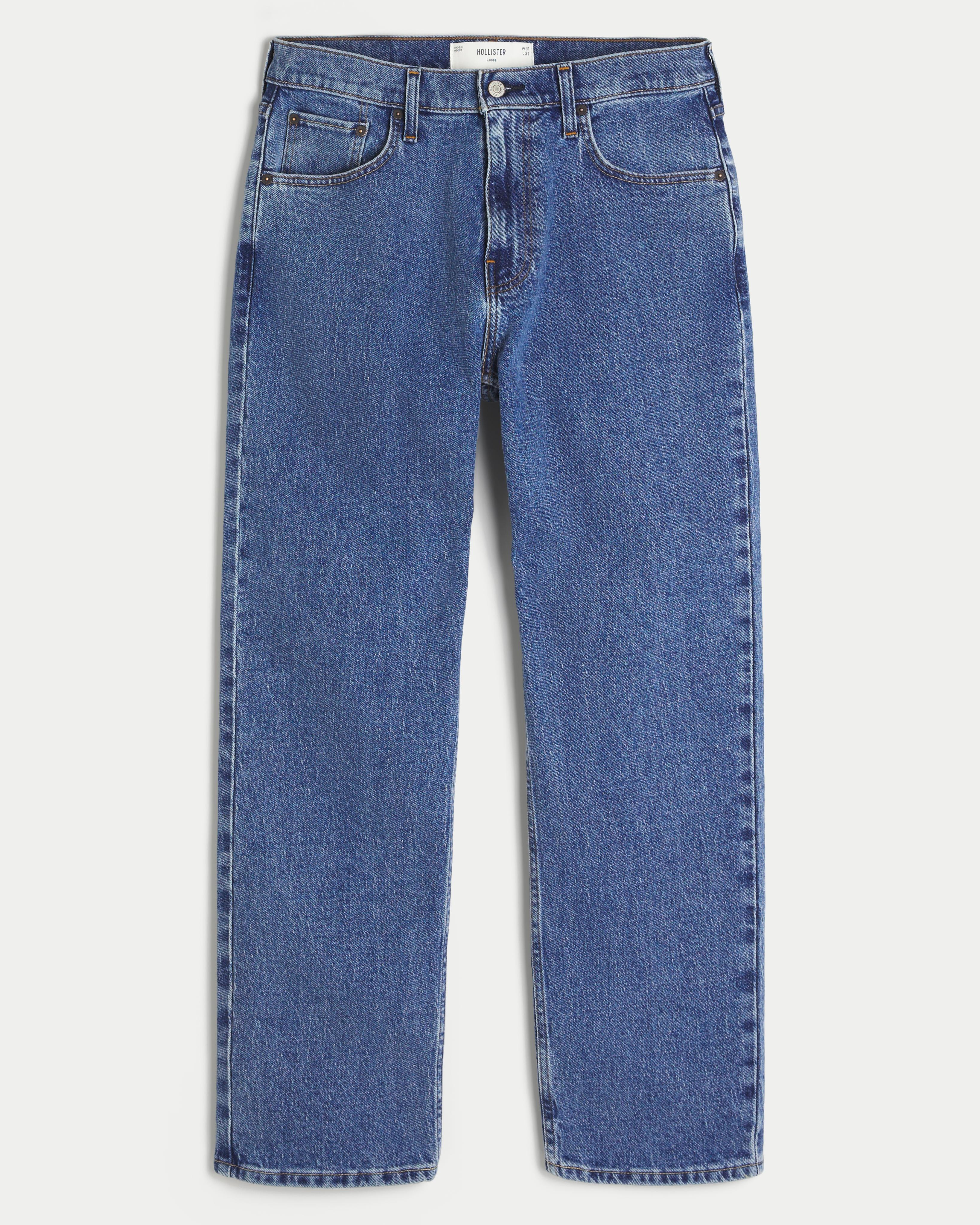 Medium Wash Loose Jeans Product Image