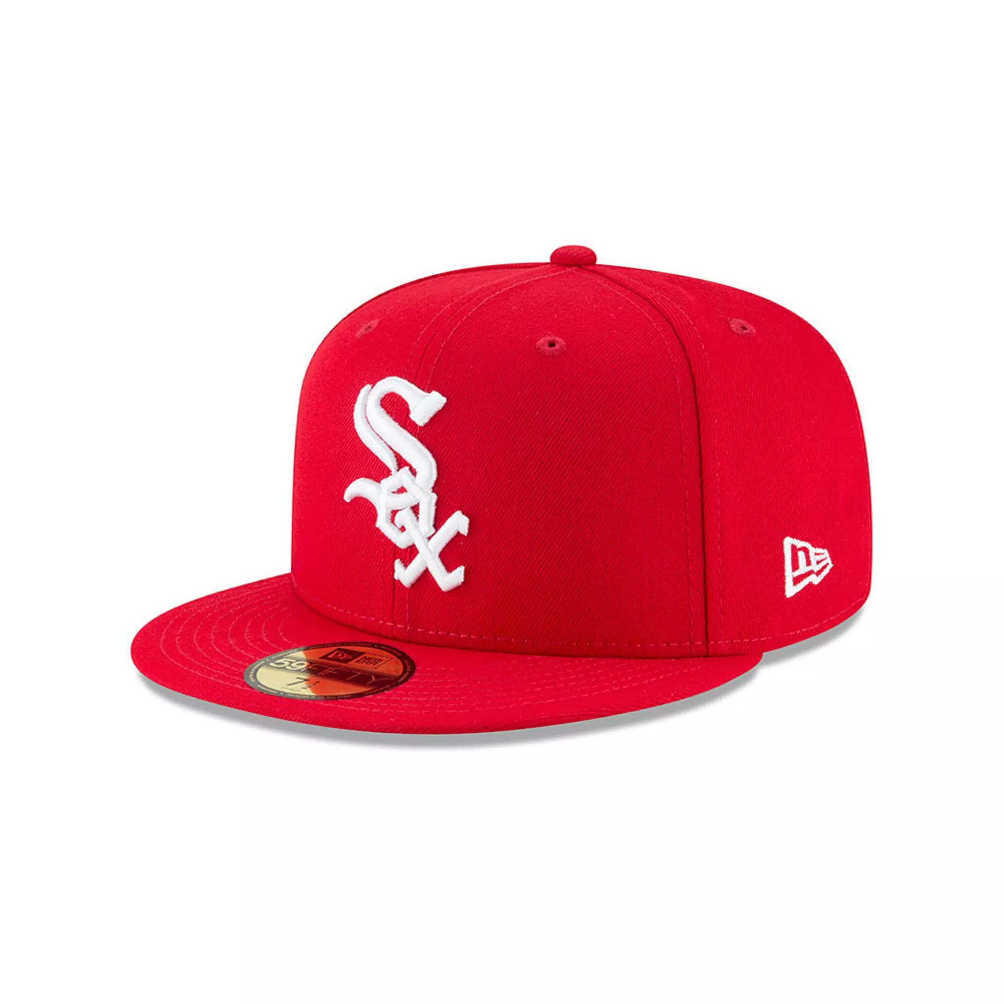 Men's New Era Red Chicago White Sox Fashion Color Basic 59FIFTY Fitted Hat,  Product Image