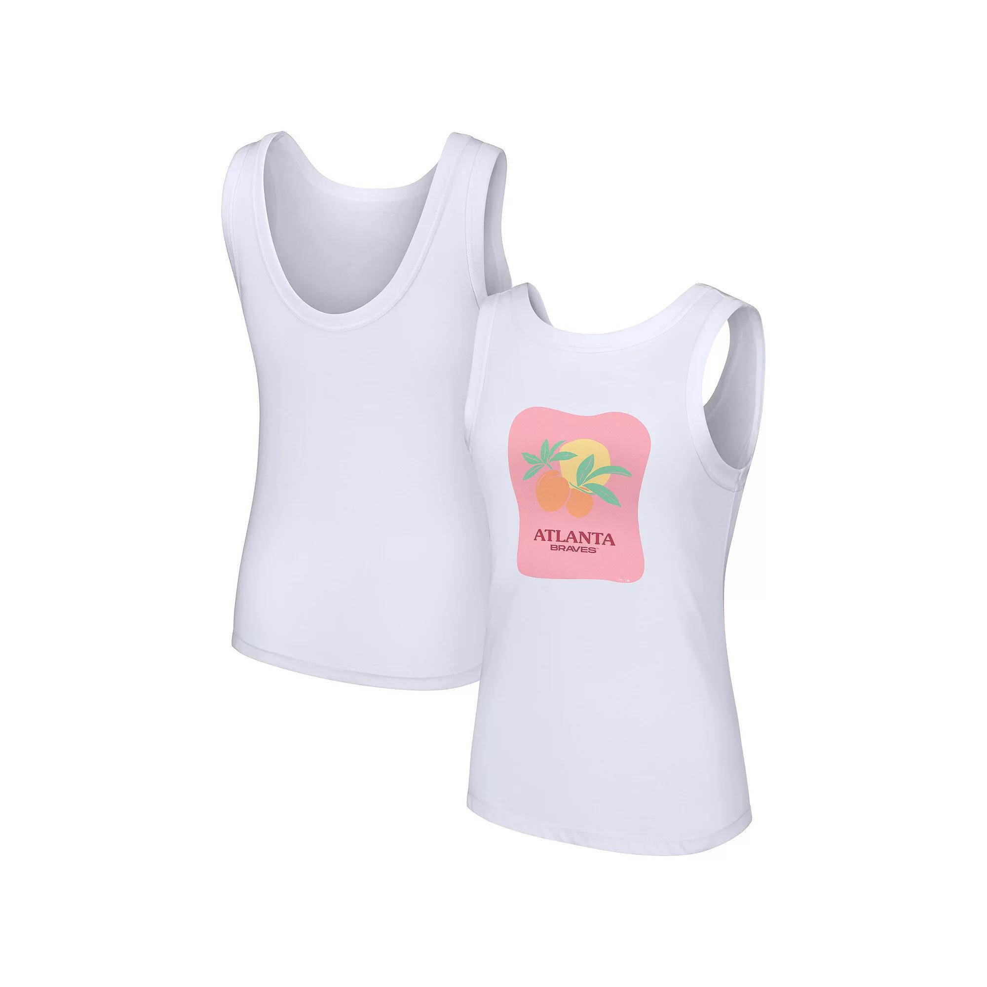 Women's Lusso Style  White St. Louis Cardinals Lindy Tank Top, Size: XXL Product Image