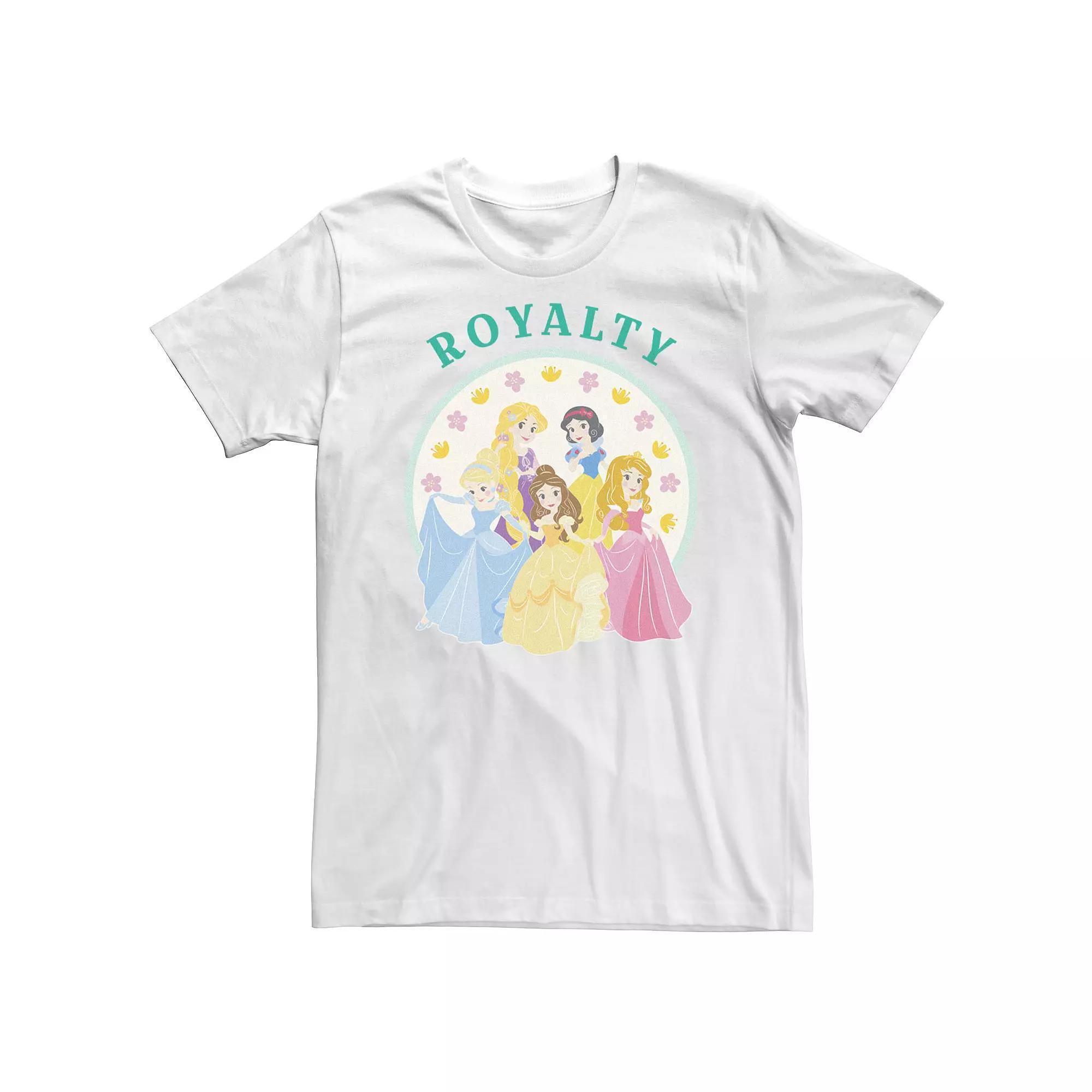 Big & Tall Disney Princess Cute Royalty Tee, Men's, Size: 3XLT, White Product Image