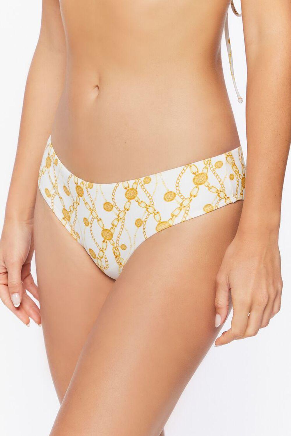 Chain Print Cheeky Bikini Bottoms | Forever 21 Product Image