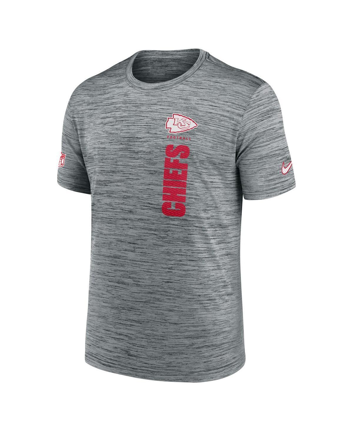 NIKE Men's Gray Kansas City Chiefs 2024 Sideline Velocity Performance T-shirt Product Image