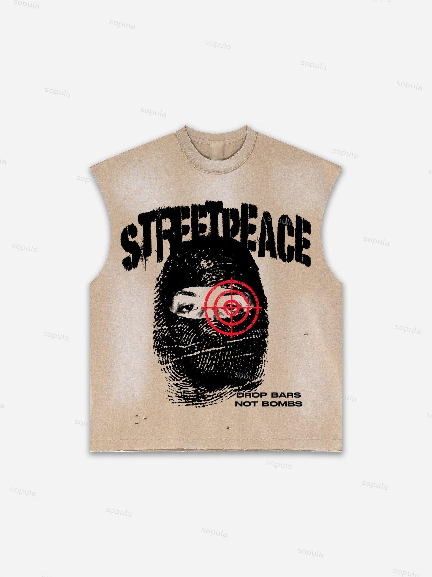 God Loves The World Saints Jesus Vintage Graphic Distressed Tank Top Product Image