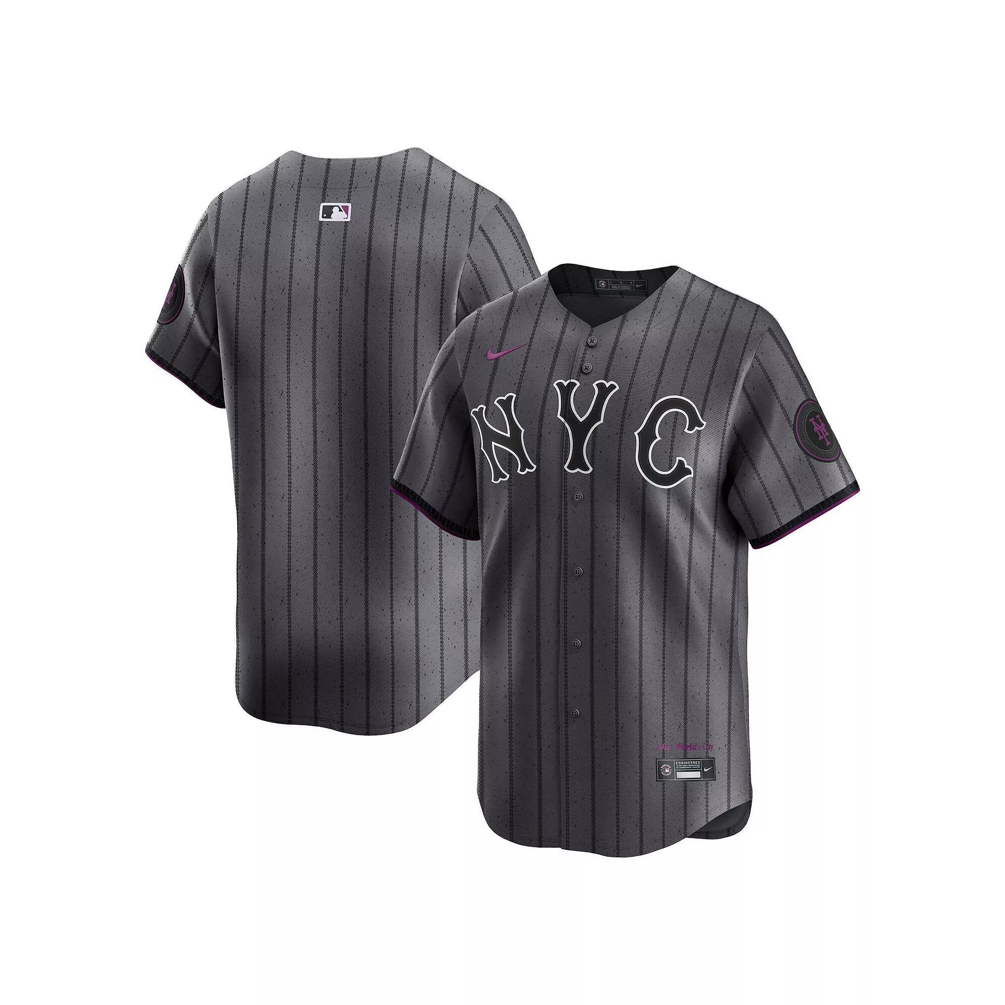 Men's Nike Gray New York Mets City Connect Limited Jersey,  Product Image
