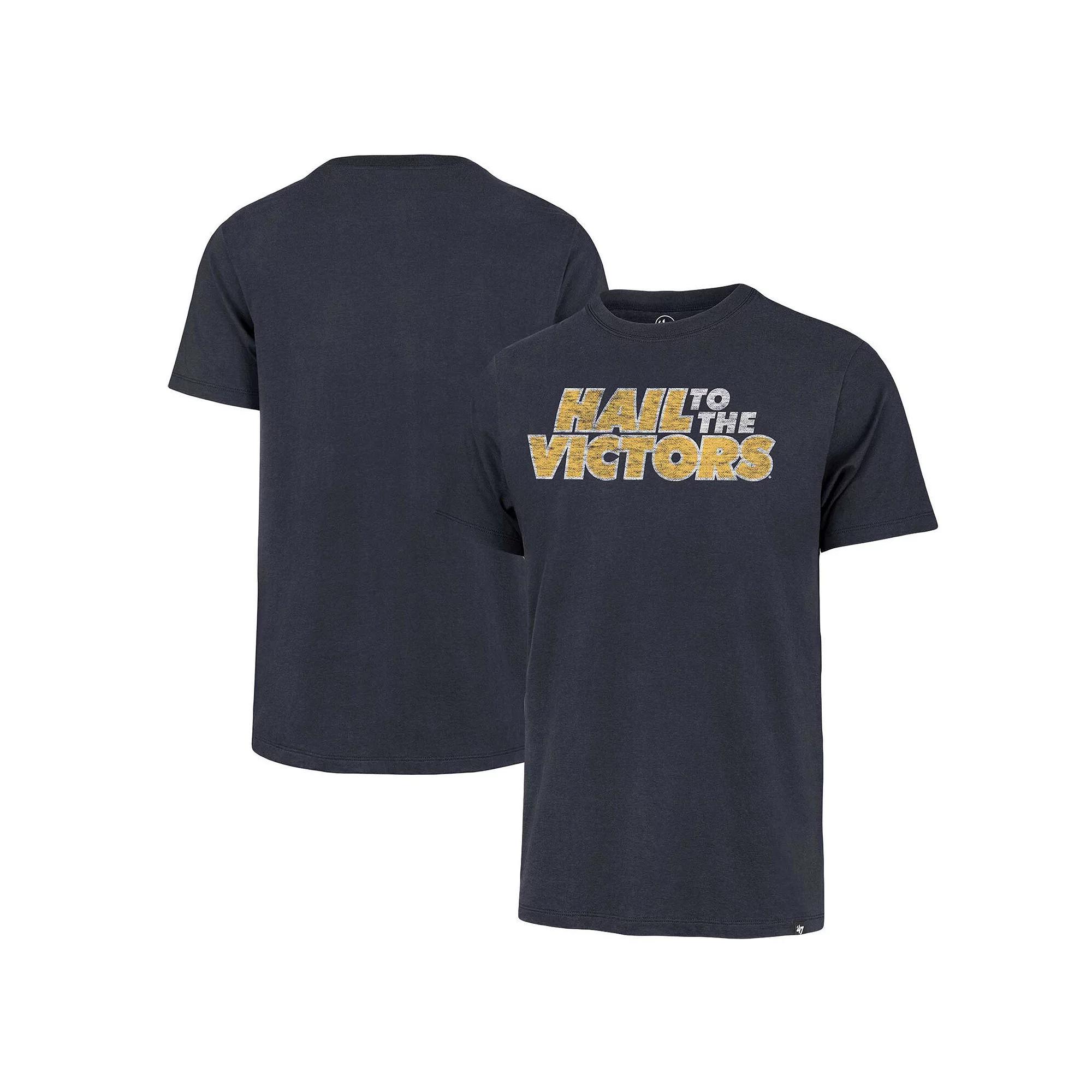Men's '47 Navy Michigan Wolverines Article Franklin T-Shirt, Size: Large, Blue Product Image