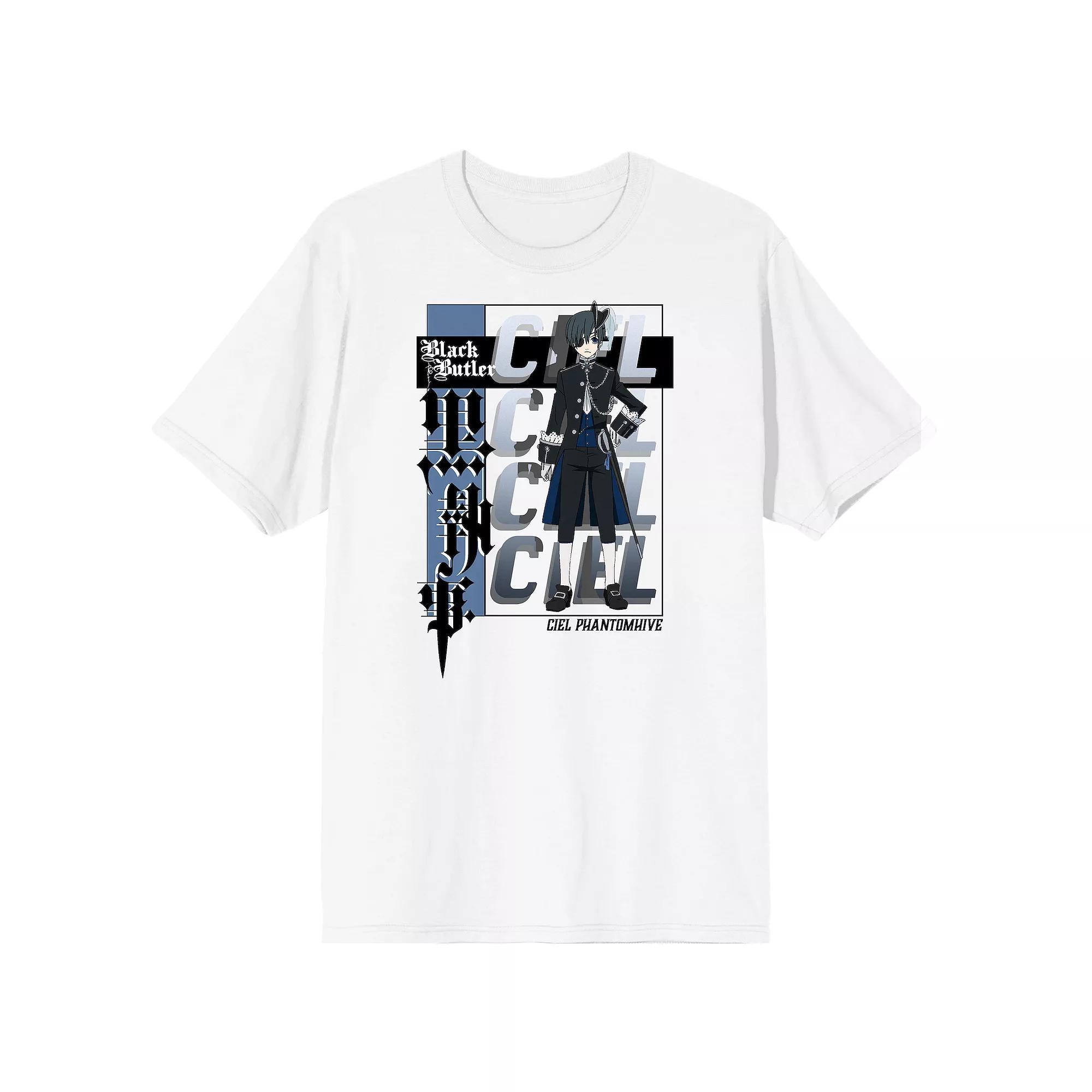 Men's Black Butler Ciel Graphic Tee,  Product Image