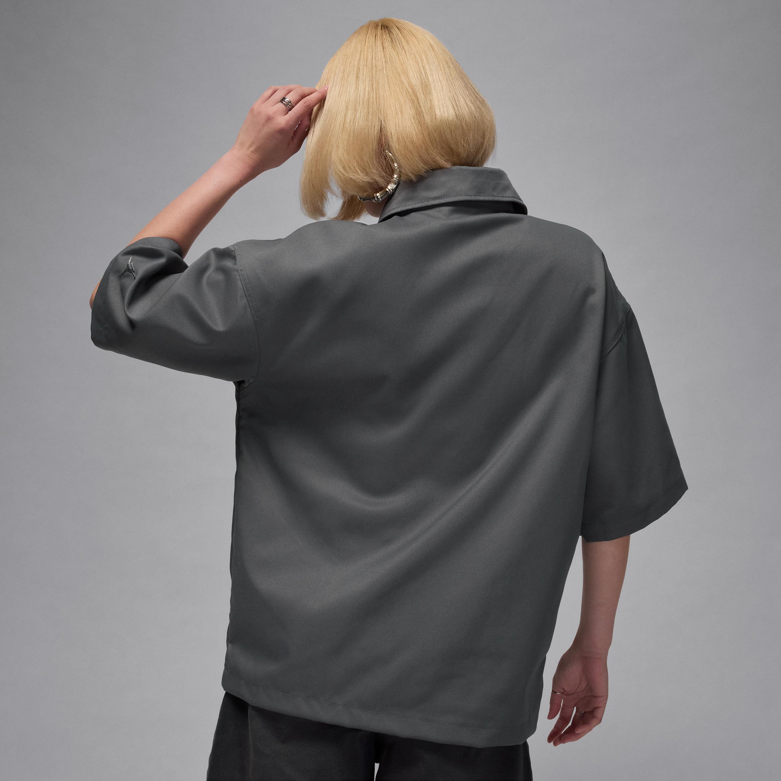 Womens Jordan Flight Woven Short-Sleeve Top | HQ9199-101 Product Image